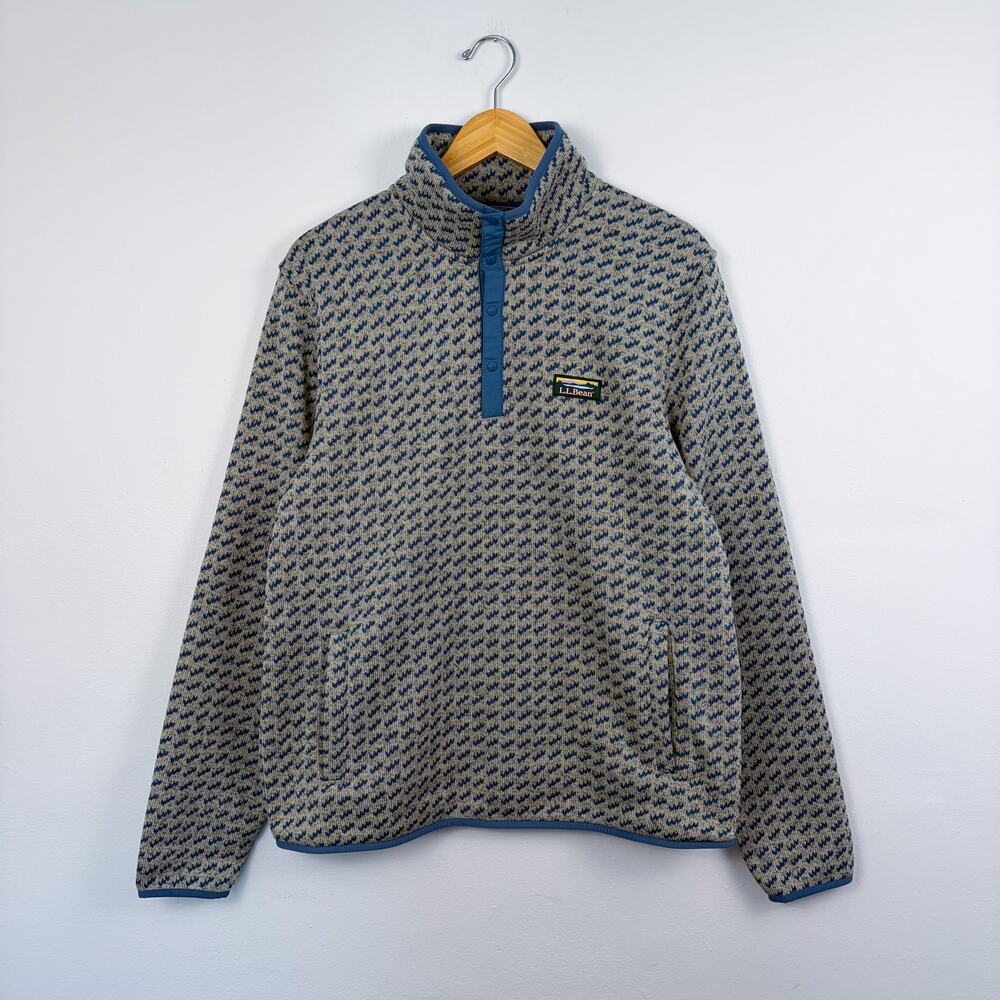 L.L Bean Men's Fleece Pullover Sweater Medium